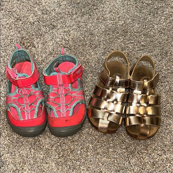 Girls shoes LOT size toddler 9 play condition - Picture 1 of 14